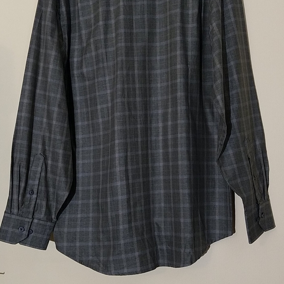 2/$35 NWT Geoffrey Beene Plaid Dress Shirt L - Picture 8 of 12